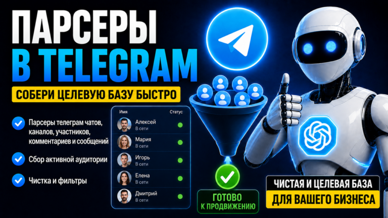 Парсеры в телеграм - виды и сбор чистой базы аудитории