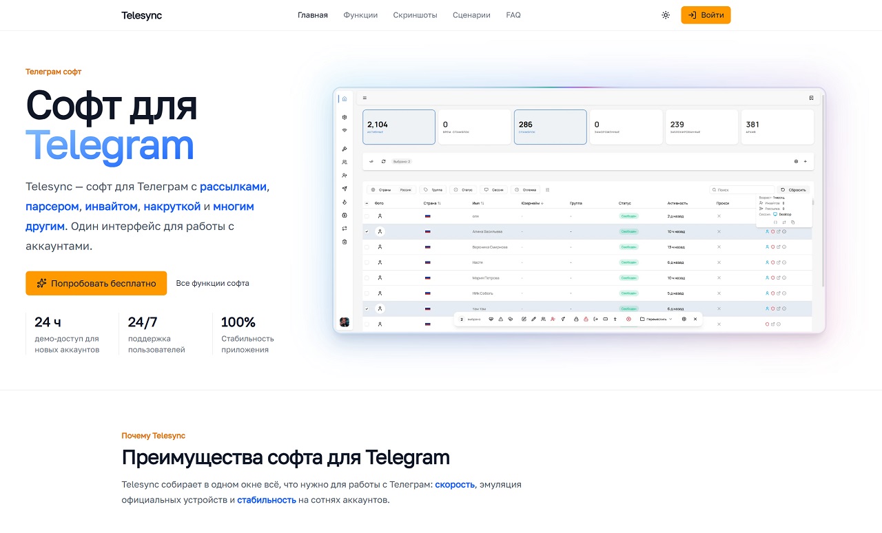 telesync.cc обзор на сервис